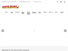 Tablet Screenshot of davispaint.com